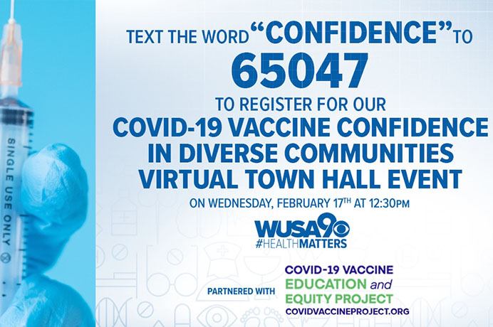 COVID-19 Vaccine Confidence in Diverse Communities Webinar on Feb. 17