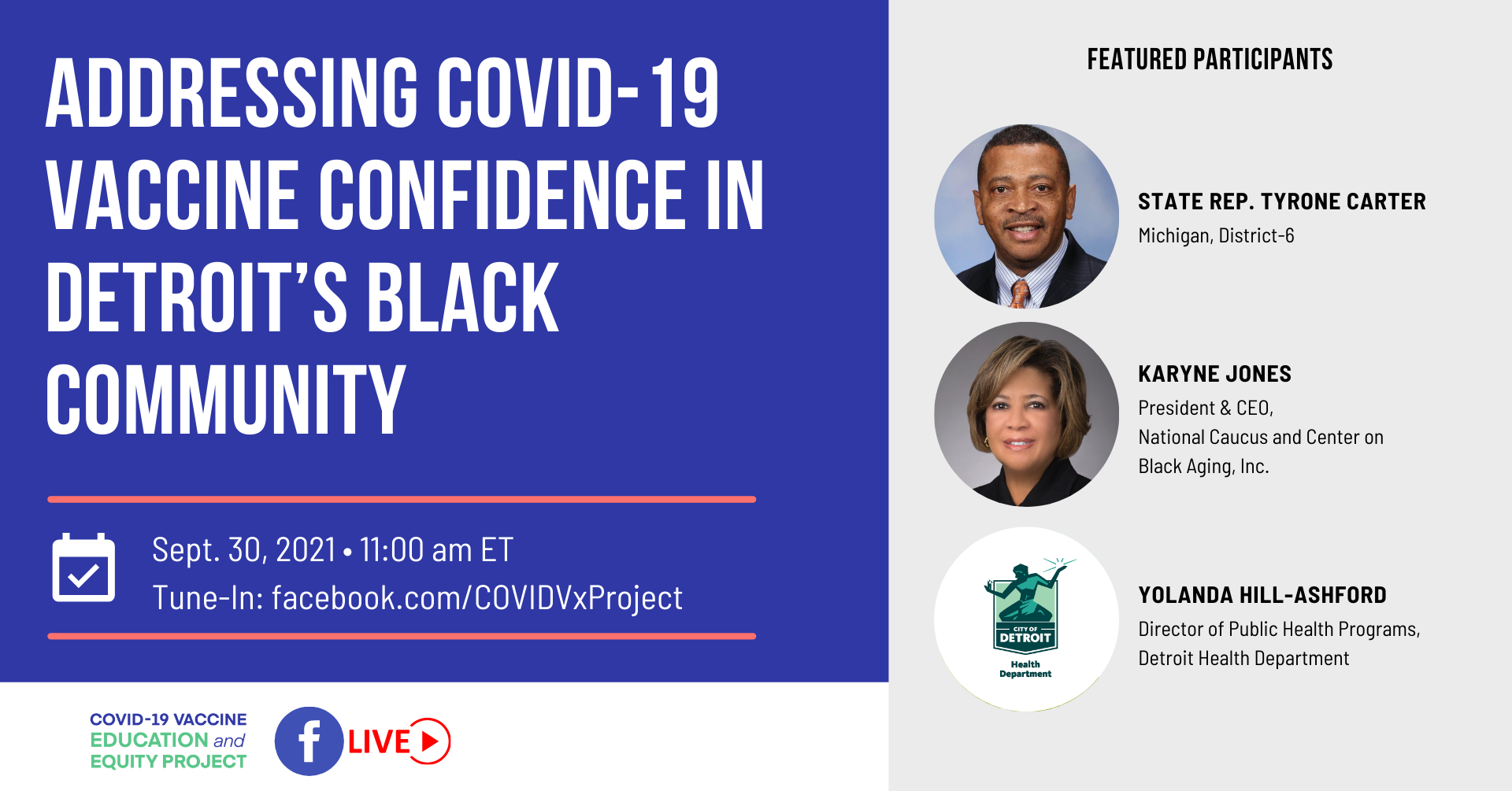 Addressing COVID-19 Vaccine Confidence in Detroit’s Black Community